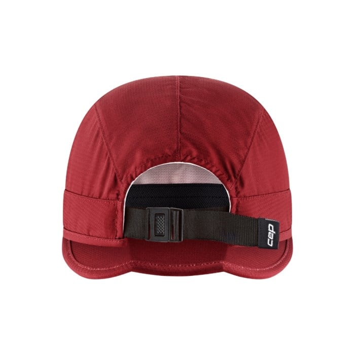 CEP Core Run Unisex Foldable Cap - Burgundy