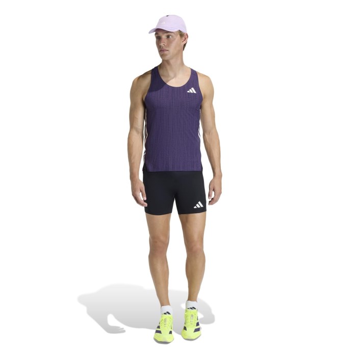 adidas Adizero Mens 7 Inch Running Short Tights with Pockets - Black - image 5