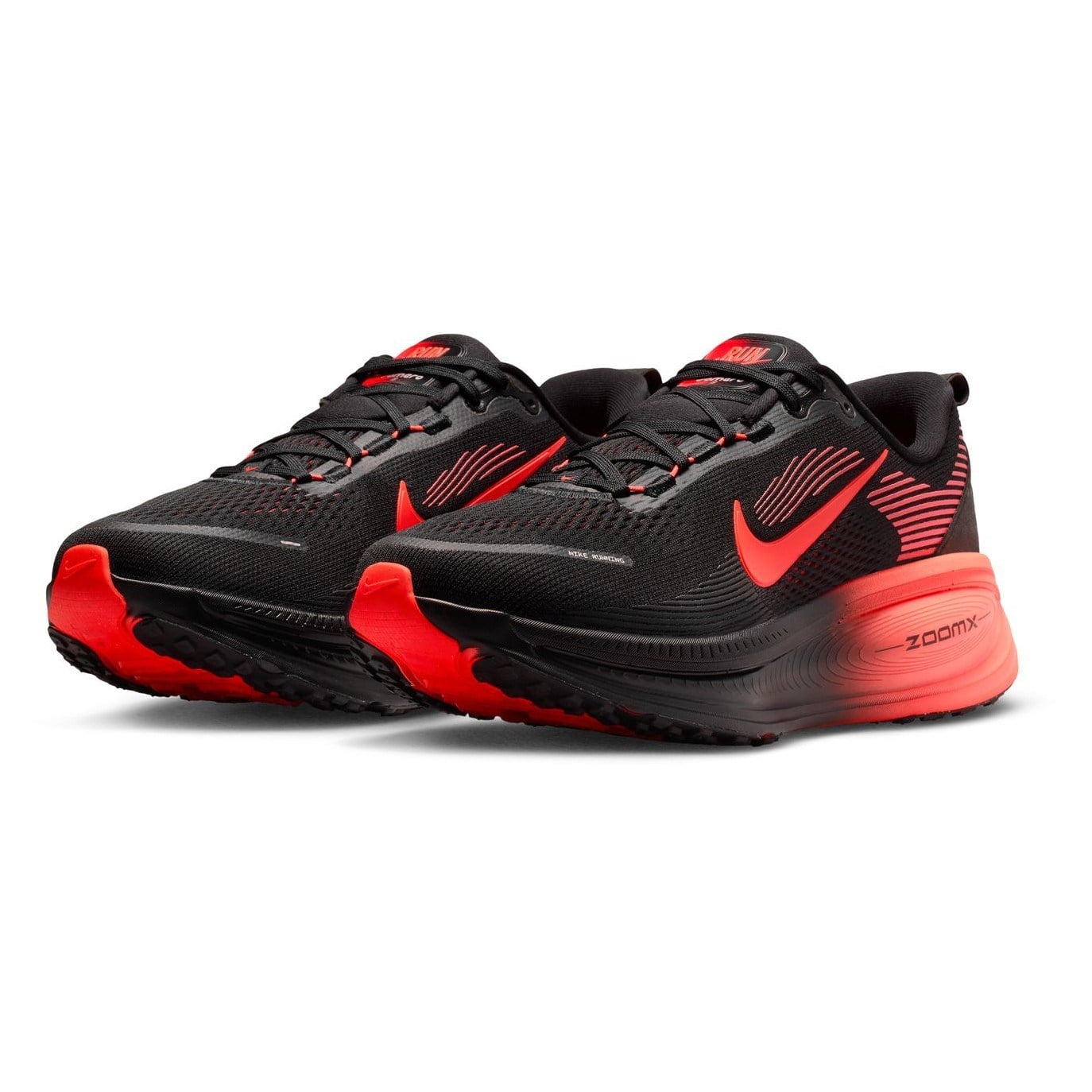 Nike Vomero 18 - Mens Running Shoes - Black/Bright Crimson/University Red - image 2