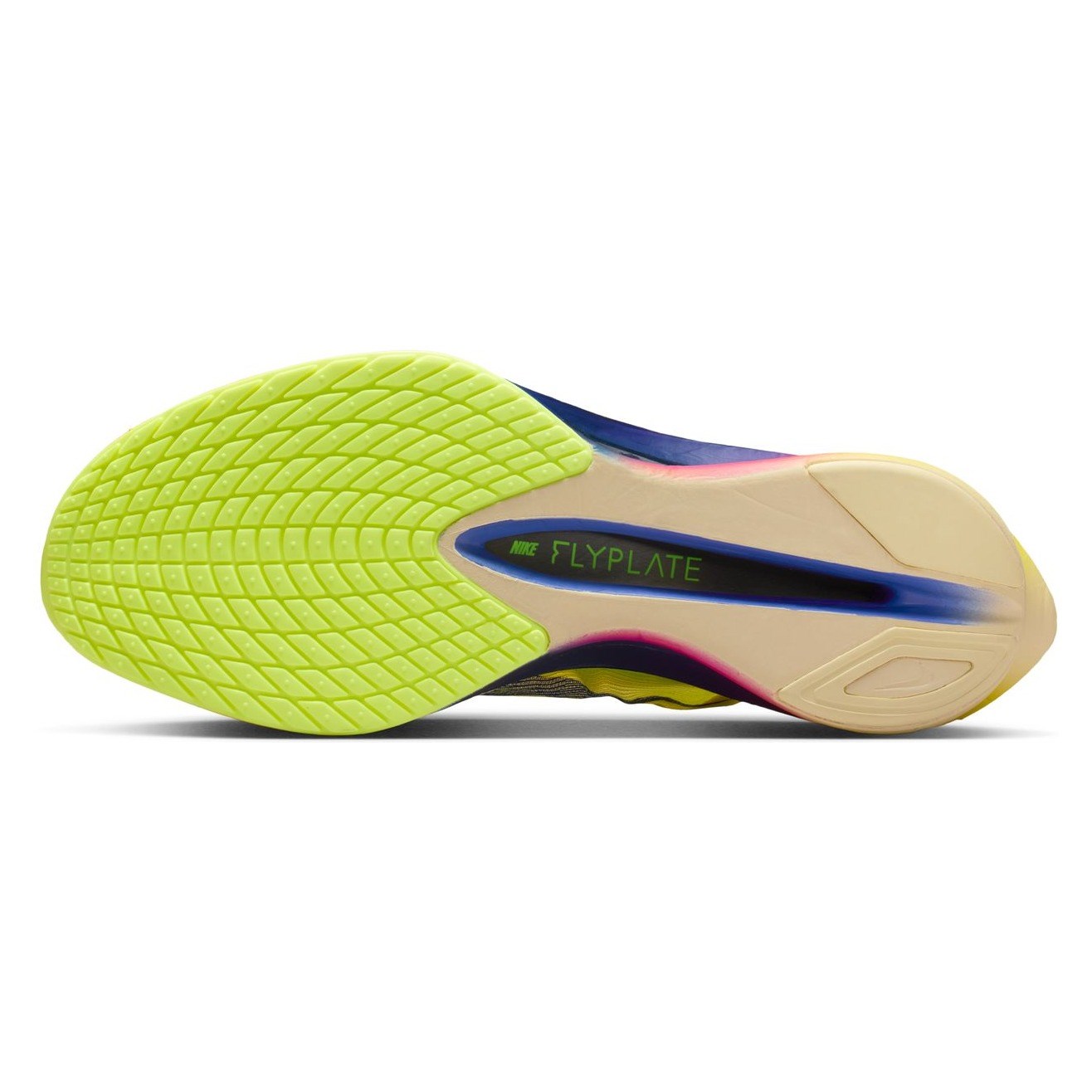 Nike ZoomX Vaporfly 4 - Mens Racing Shoes - Citron Pulse/Indigo Burst/Laser Orange