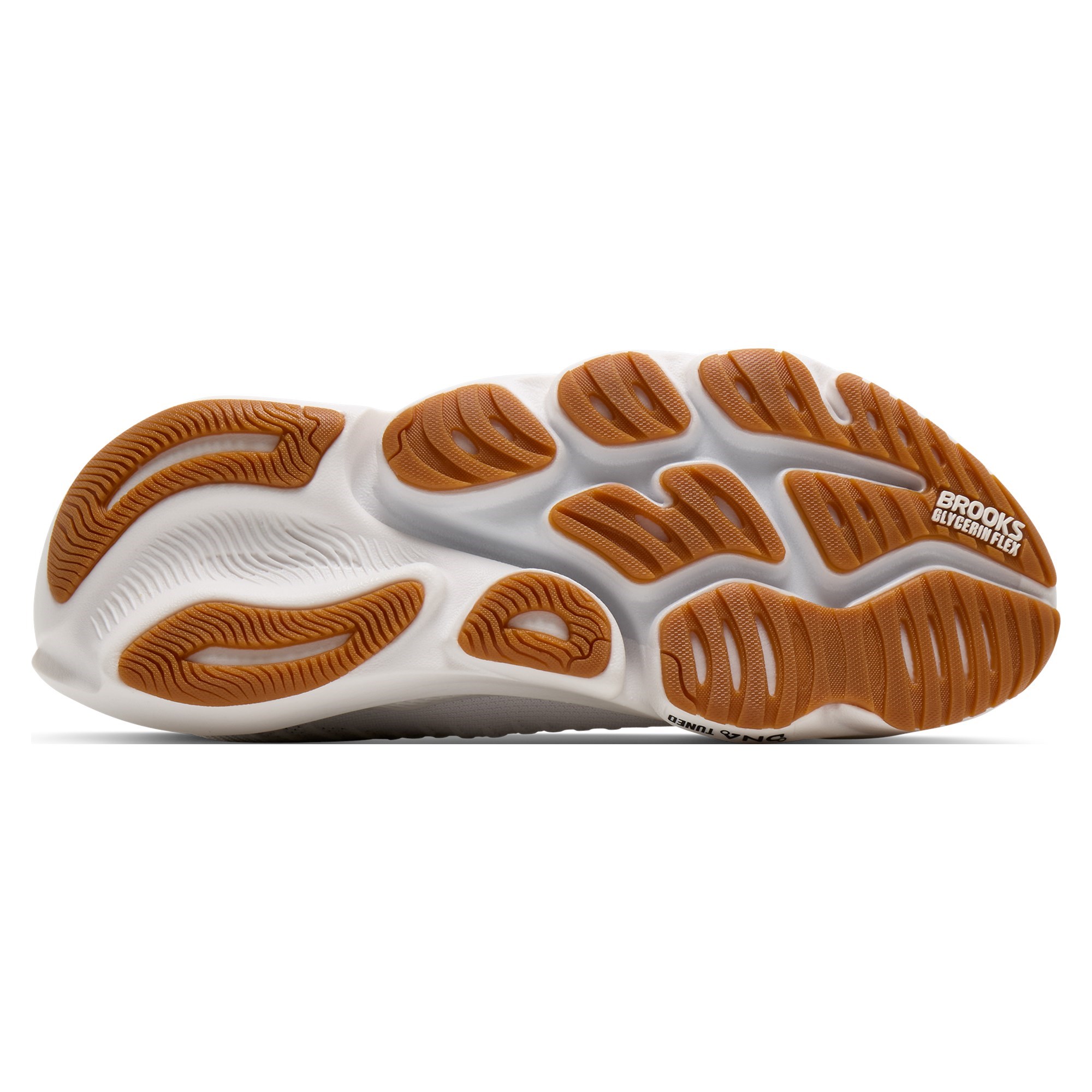 Brooks Glycerin Flex - Mens Running Shoes - White/Black/Gum - image 6