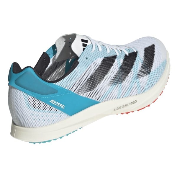 adidas Adizero Avanti TYO - Mens Long Distance Track Spikes - White/Core Black/Lucid Cyan