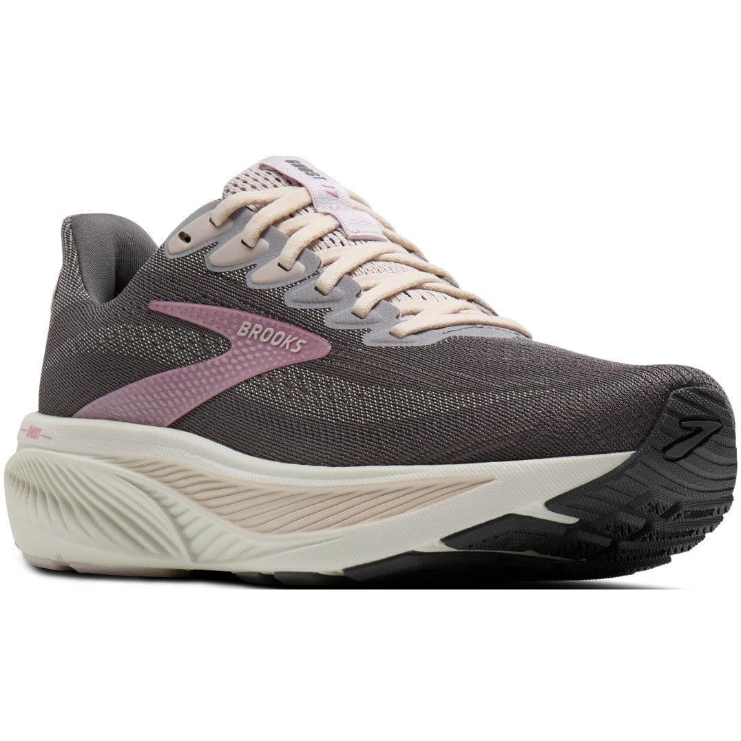 Brooks Ghost 17 - Womens Running Shoes - Poppy Seed/Pink/Bluewash