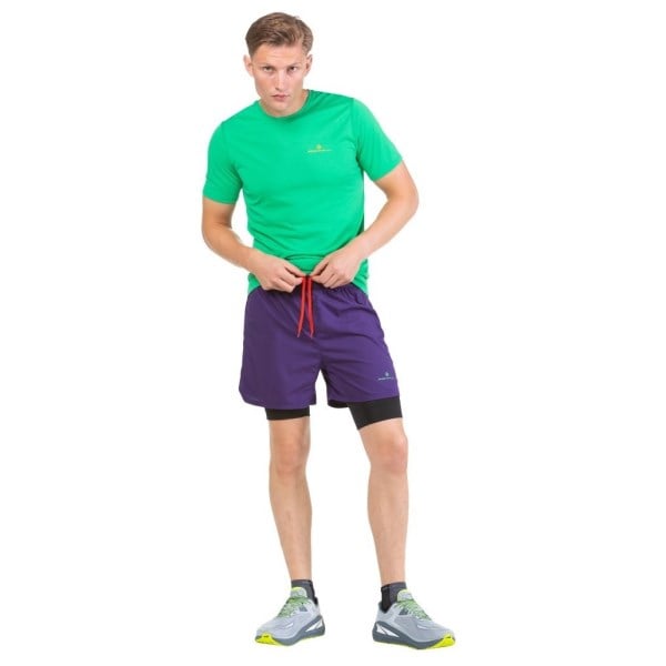 Ronhill Tech Revive Twin Mens Running Shorts - Imperial/Black