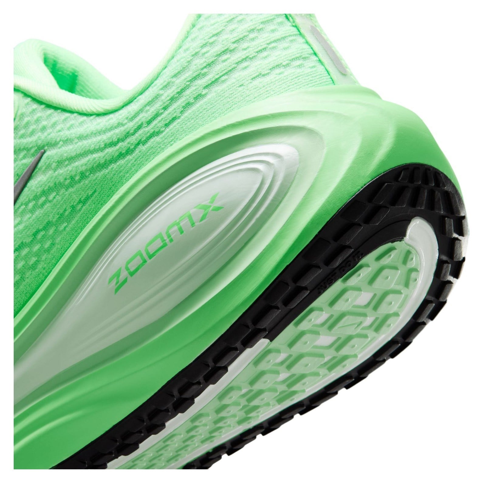 Nike Vomero Plus - Womens Running Shoes - White/Metallic Silver/Illusion Green - image 8