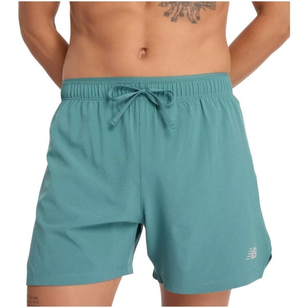 New Balance RC 5 Inch Mens Running Shorts - New Spruce