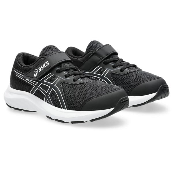 Asics Contend 9 PS - Kids Running Shoes - Black/White