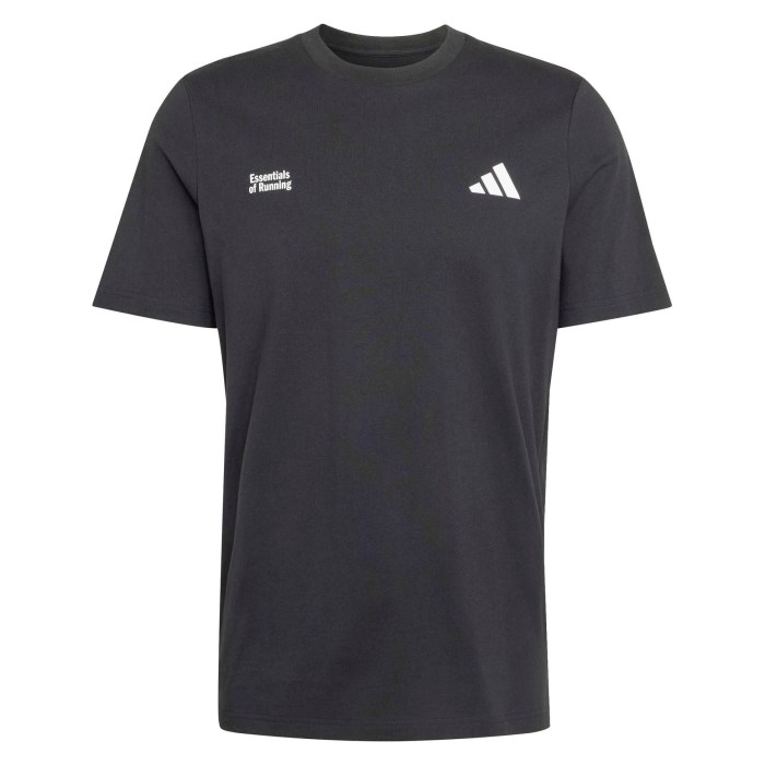 adidas Run Essentials Mens Graphic T-Shirt - Black - image 5