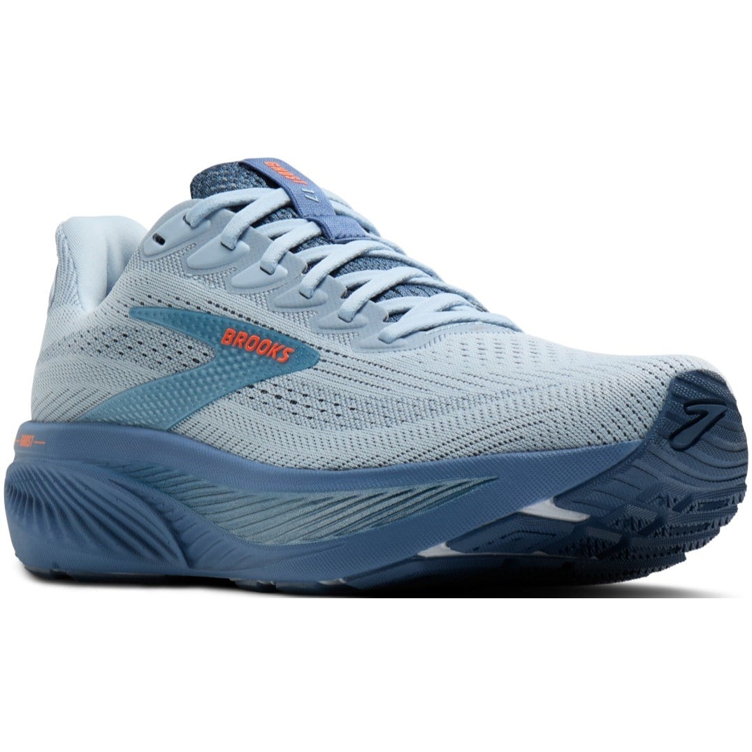 Brooks Ghost 17 - Mens Running Shoes - Skyway/Moonlight/Orange