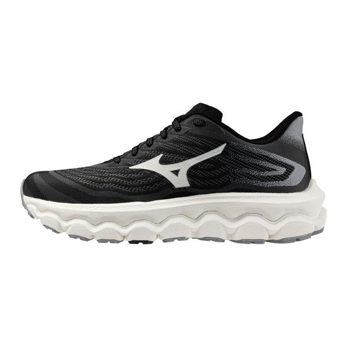 Mizuno Wave Horizon 8 - Womens Running Shoes - Black/White/Ultimate Gray