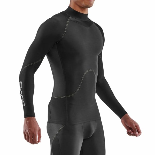 Skins Series-3 Mens Compression Thermal Long Sleeve Top - Black