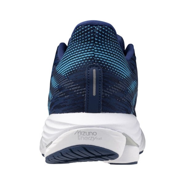 Mizuno Wave Rider 28 - Mens Running Shoes - Estate Blue/White/River Blue