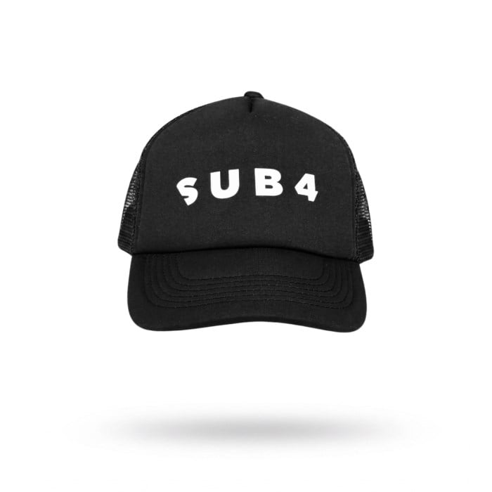 SUB4 Trucker Running Cap - Black