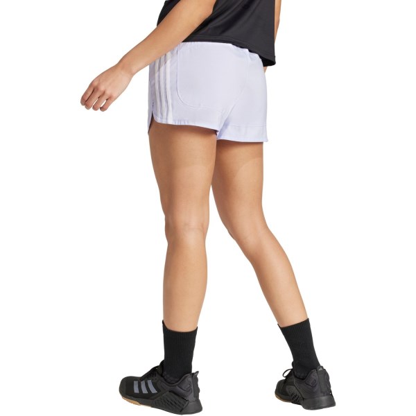 Adidas Pacer Woven Hi-Rise Womens Training Shorts - Violet Tone/White
