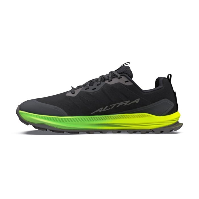 Altra Lone Peak 9+ - Mens Trail Running Shoes - Black Dark Gull Gray/Green Gecko - image 3