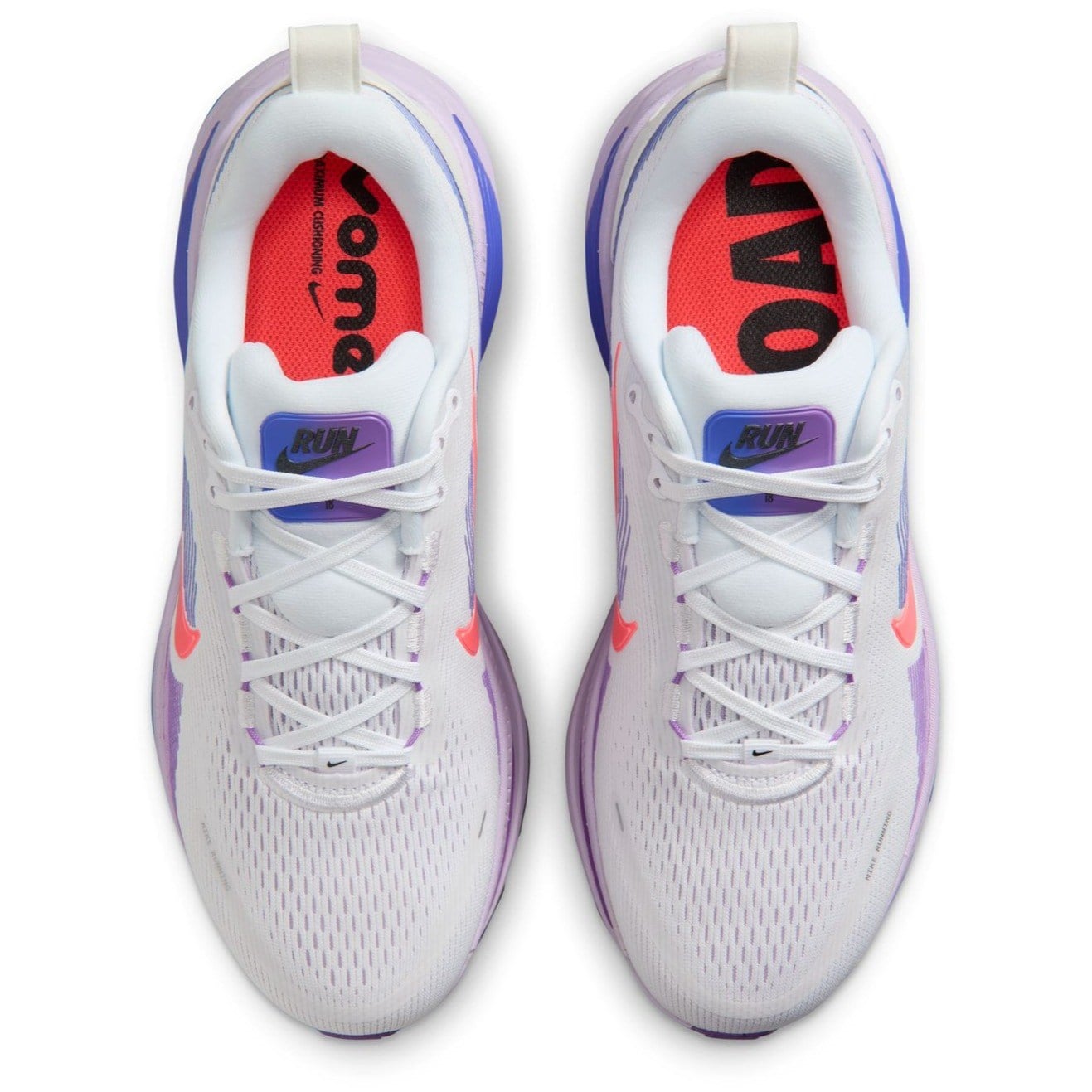 Nike Vomero 18 - Womens Running Shoes - White/Hot Lava/Violet Mist/Sapphire