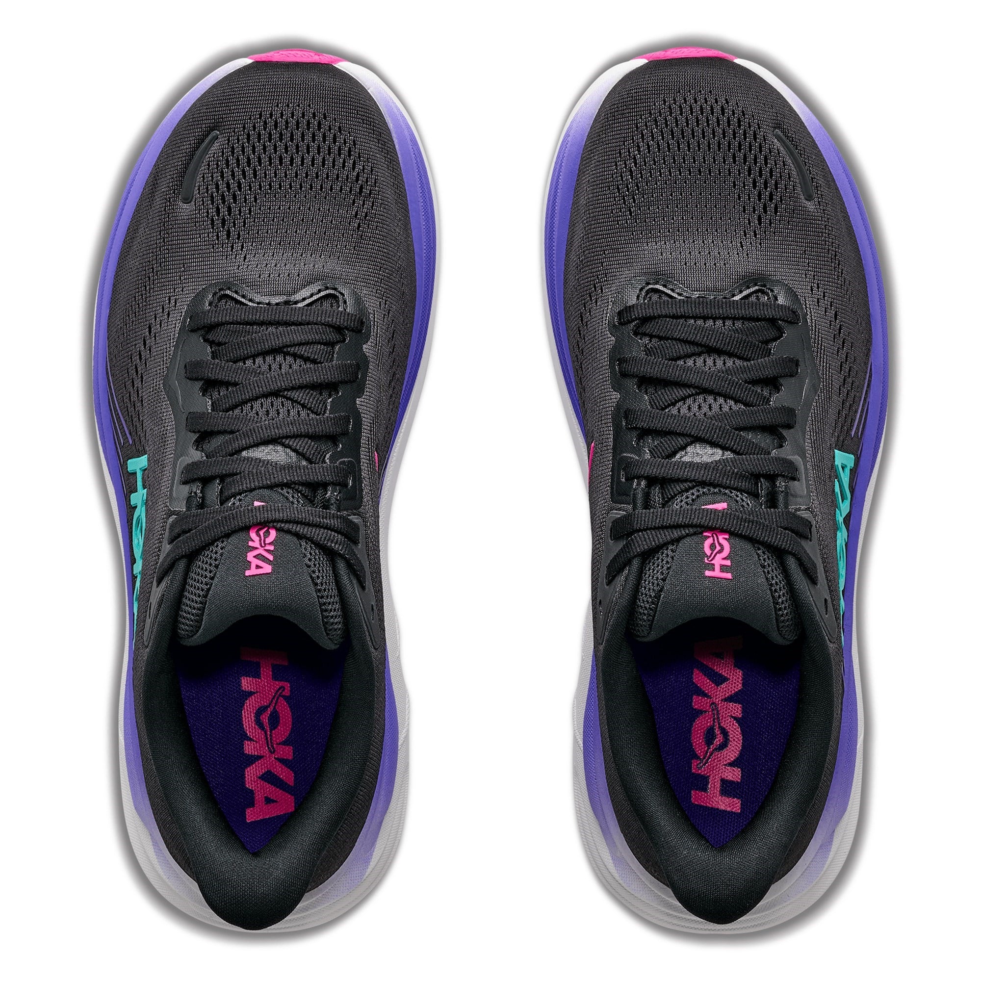 Hoka Clifton 11 - Womens Running Shoes - Black/Neon Nebula - image 4