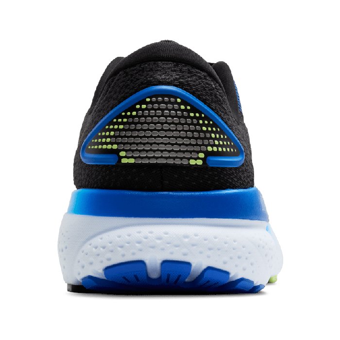 Brooks Ghost 16 - Mens Running Shoes - Black/Cobalt/Neo Yellow