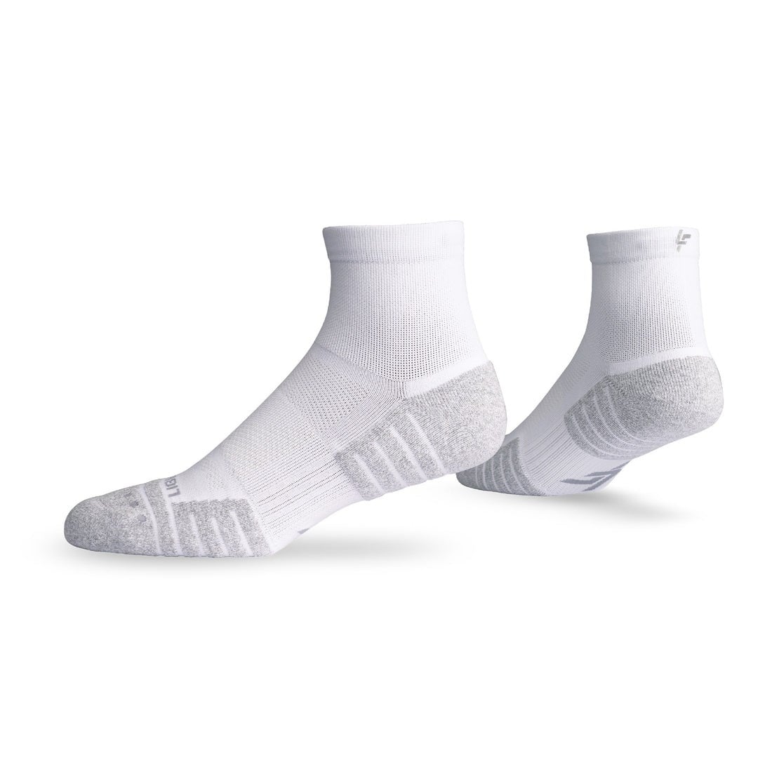 Lightfeet Performance Unisex Quarter Length Socks - White