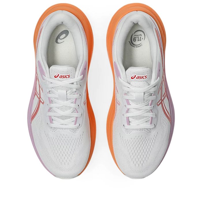 Asics GT-1000 13 - Womens Running Shoes - White/Coral Reef