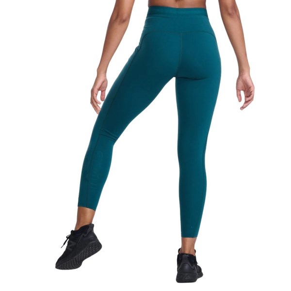 2XU Form Stash Hi-Rise Womens Compression Tights - Deep Jade/Deep Jade
