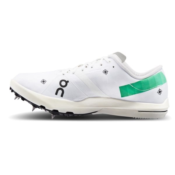 On Cloudspike 10000m - Womens Long Distance Track Running Spikes - Undyed White/Mint
