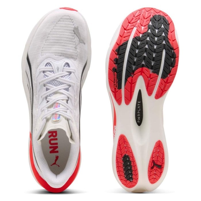 Puma Deviate Nitro 4 - Mens Running Shoes - White/Ultra Red - image 3