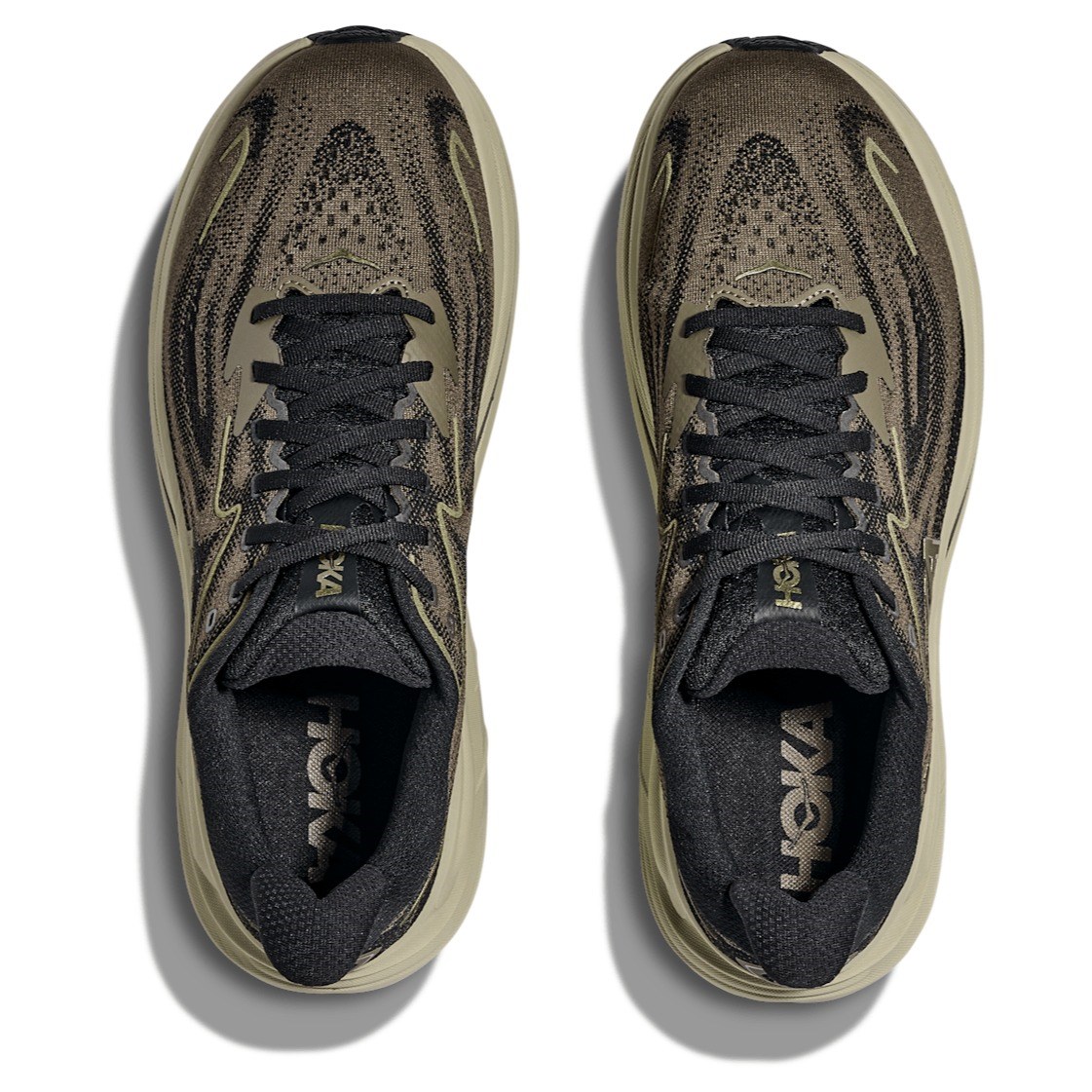 Hoka Clifton 10 - Mens Running Shoes - Dark Roast/Black - image 3