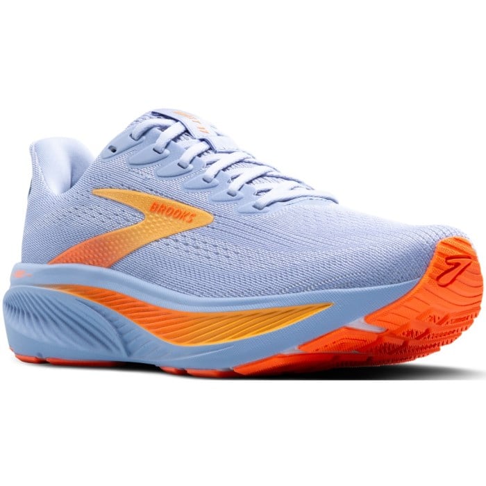 Brooks Ghost 17 - Womens Running Shoes - Blue Heron/White/Orange