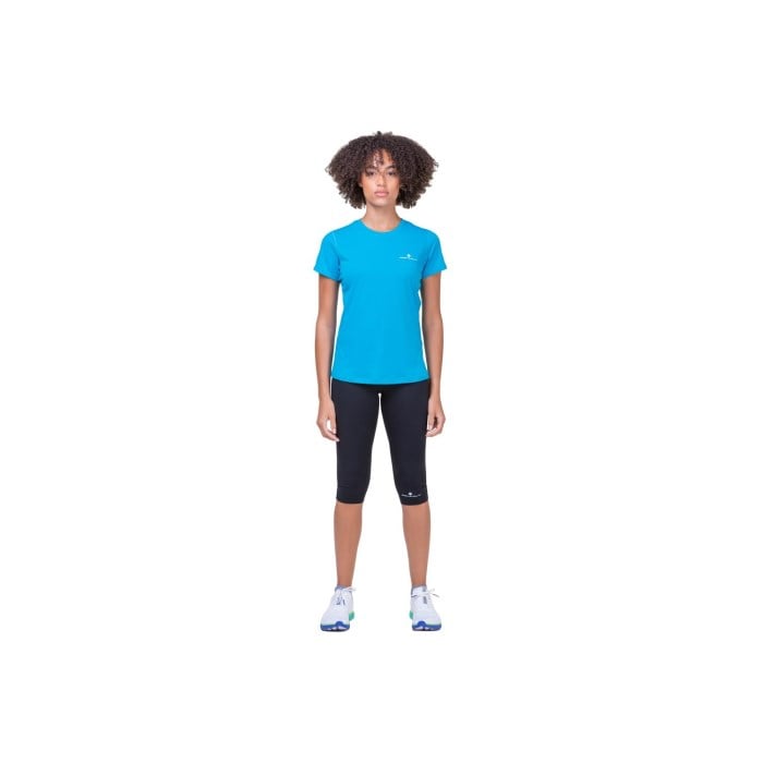 Ronhill Core Womens Short Sleeve Running T-Shirt - Azure/Bright White