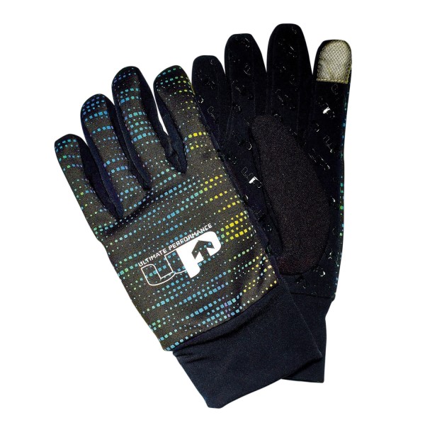 1000 Mile UP Reflective Running Gloves - Black/Reflective
