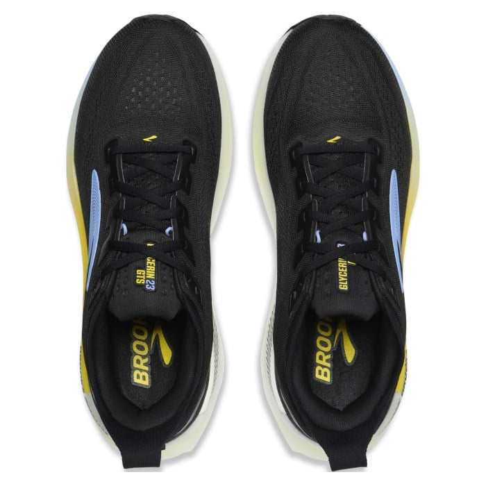 Brooks Glycerin GTS 23 - Mens Running Shoes - Black/Cyber Yellow/Night - image 4