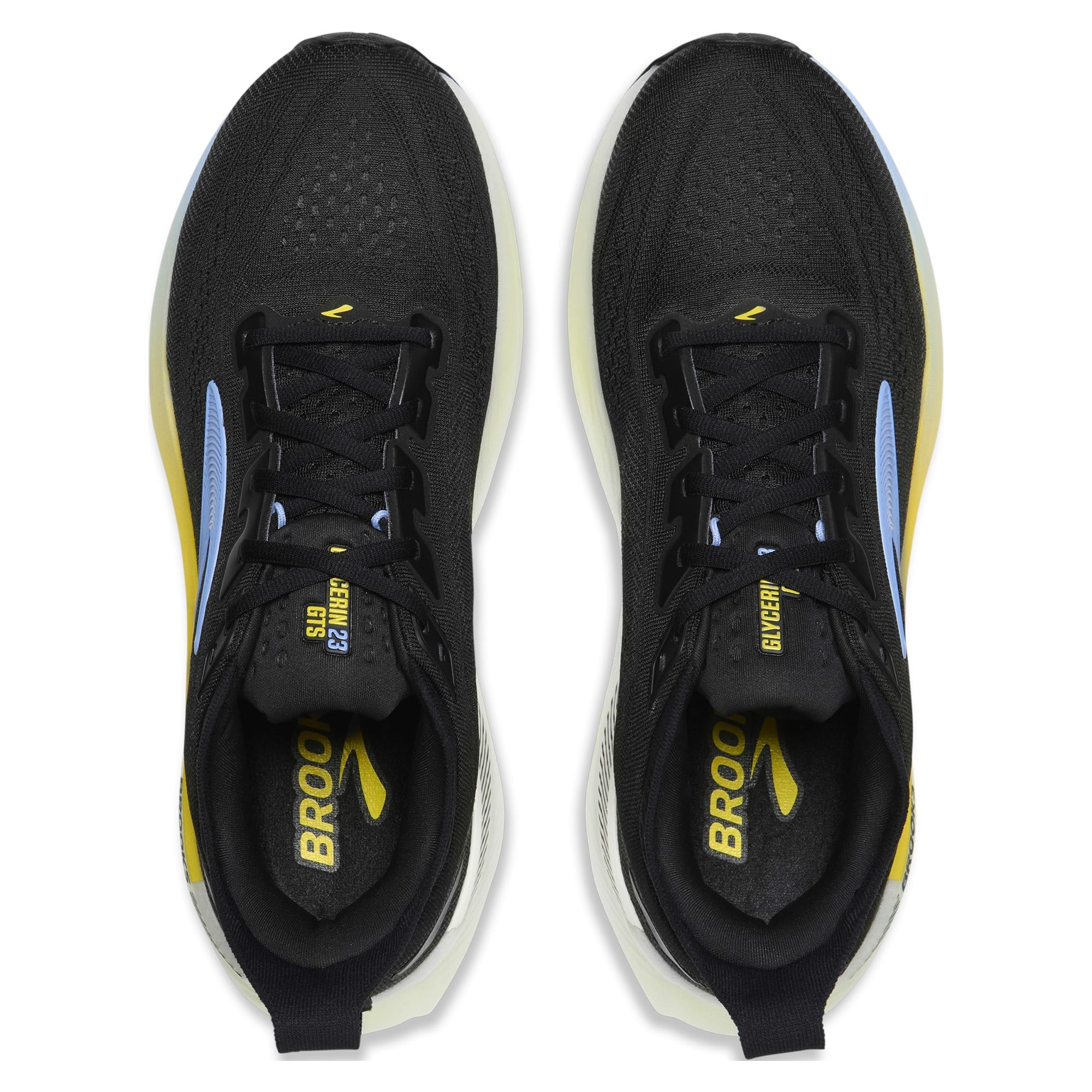 Brooks Glycerin GTS 23 - Mens Running Shoes - Black/Cyber Yellow/Night - image 4