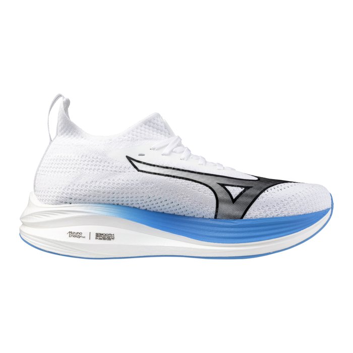 Mizuno Neo Zen - Mens Running Shoes - White/Black/Frontier Blue
