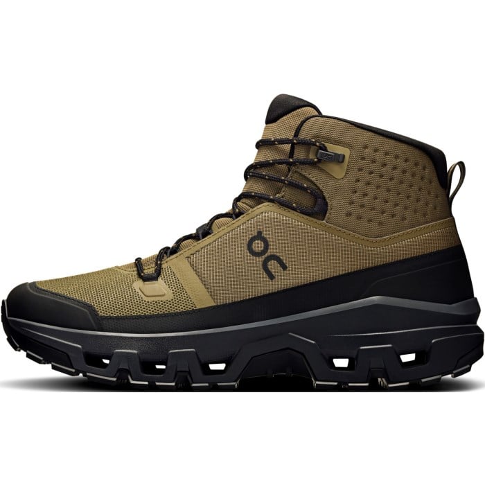 On Cloudrock Mid Waterproof - Mens Hiking Shoes - Hunter/Black