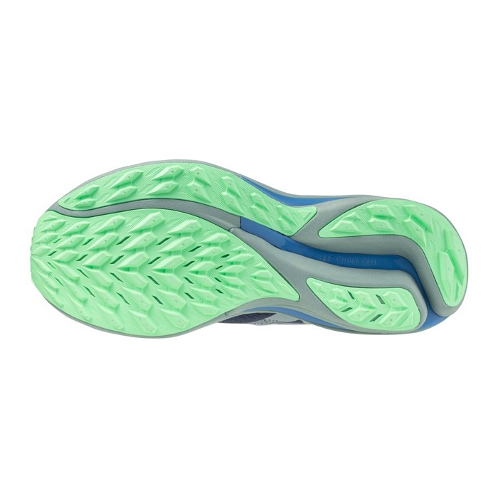Mizuno Wave Rider TT 2 - Mens Trail Running Shoes - Vintage indigo/Ether/Neo Mint