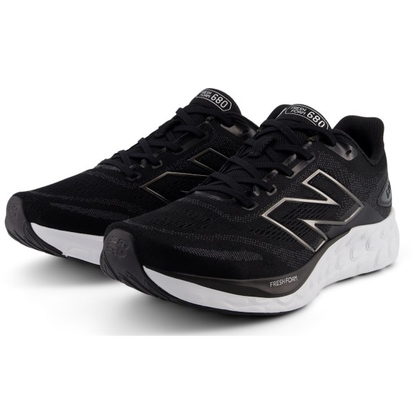 New Balance Fresh Foam 680v8 - Mens Running Shoes - Black/Magnet/Black Metallic