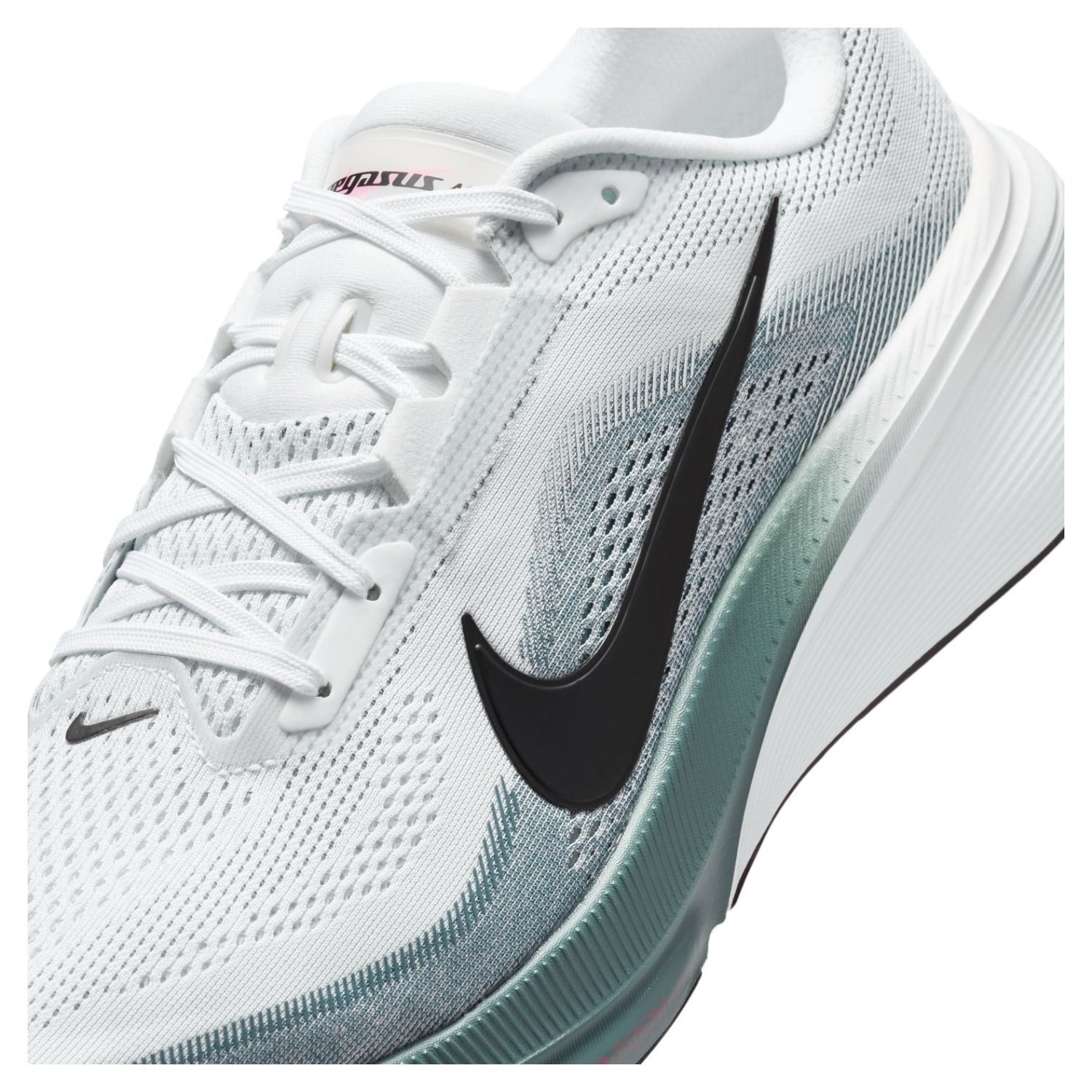 Nike Pegasus 42 - Mens Running Shoes - White/Black/Mineral Slate/Hyper Pink - image 8