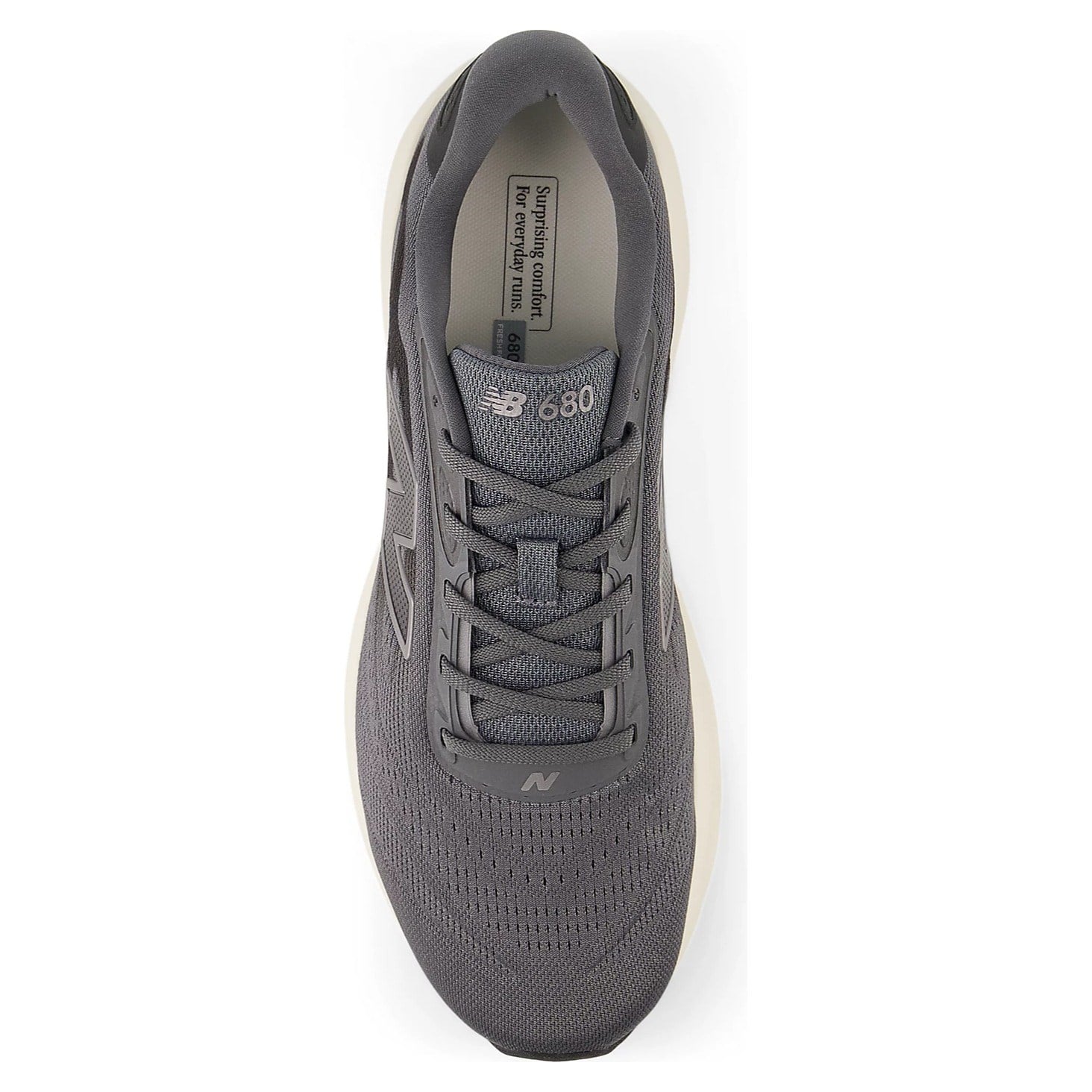 New Balance 680v9 - Mens Running Shoes - Castlerock/Faded Black/Gold Metallic