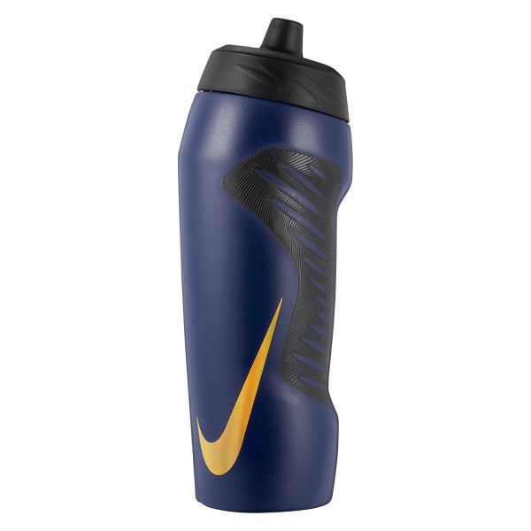 Nike Hyperfuel BPA Free Sport Water Bottle - 946ml - Midnight Navy/Black/Black/Metallic Gold