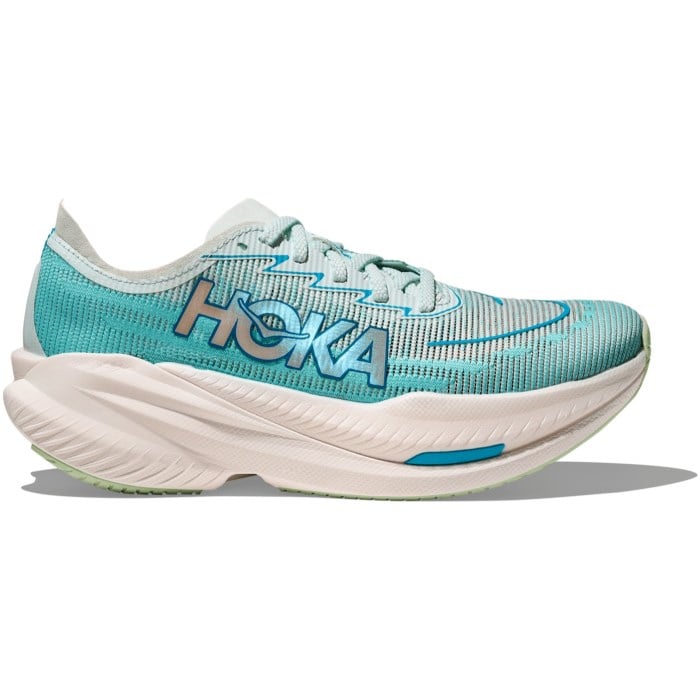 Hoka Mach X 2 - Womens Running Shoes - Snow Melt/Blue Spark
