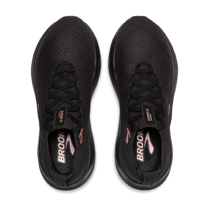 Brooks Glycerin Stealthfit 22 - Womens Running Shoes - Black/Grey/Rose Gold