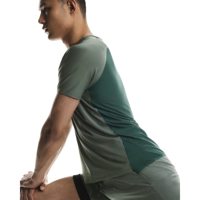 On Running Performance-T Mens Running T-Shirt - Olive/Spirulina