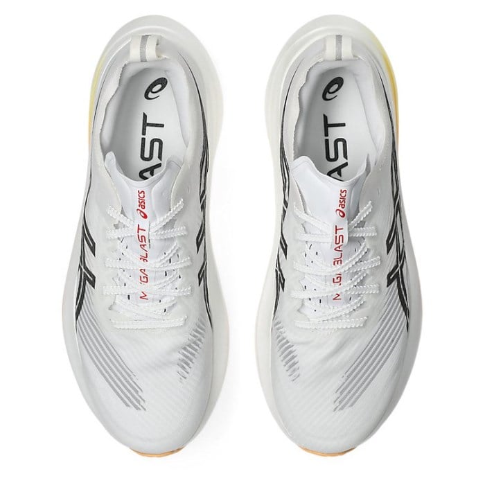 Asics Megablast - Unisex Running Shoes - White/Orange Glow - image 3
