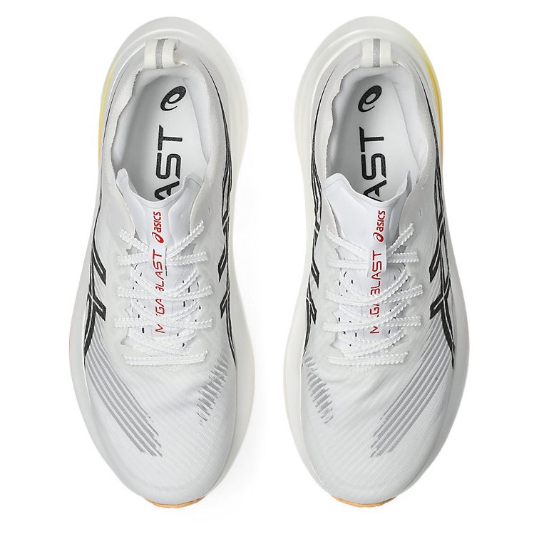 Asics Megablast - Unisex Running Shoes - White/Orange Glow - image 3