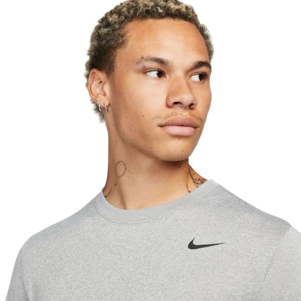 Nike Dri-Fit Legend Mens Training Long Sleeve Top - Tumbled Grey/Silver/Heather/Black