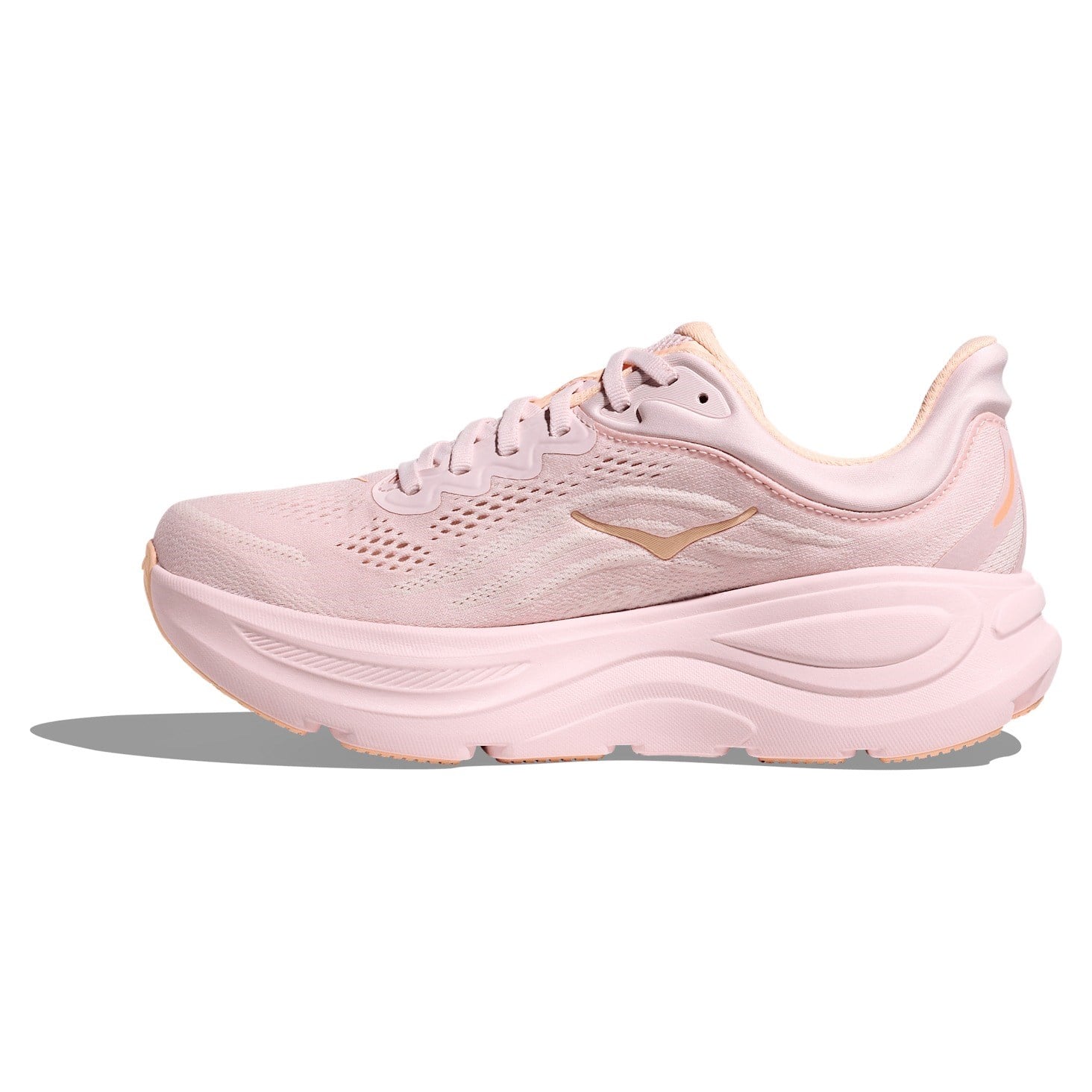 Hoka Bondi 9 - Womens Running Shoes - Lilac Cream/Tangerine