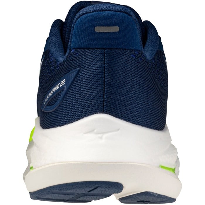 Mizuno Wave Inspire 22 - Mens Running Shoes - Estate Blue/Lightning Yellow/Lightning Yellow