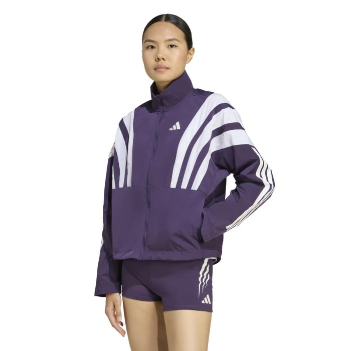 adidas Adizero Womens NYC Running Jacket - AFH3/Purple/Aurora Plum