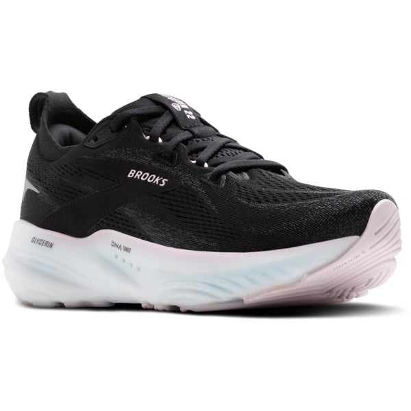 Brooks Glycerin 22 - Womens Running Shoes - Black/Orchid/Ice White